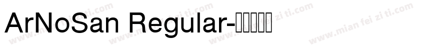 ArNoSan Regular字体转换